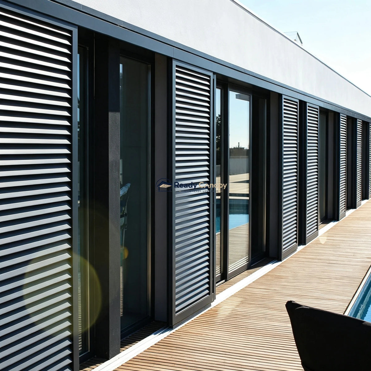 Custom Exterior Aluminium Louvers | Facades, Privacy & Equipment Screening