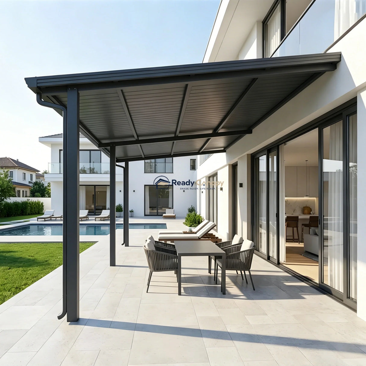 Insulated Patio Covers & Pergolas Kit - Grey