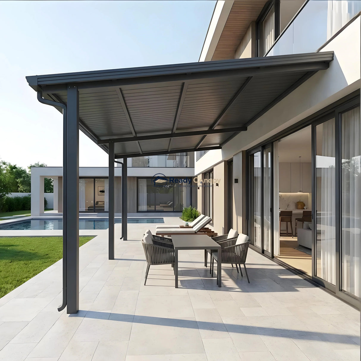 Insulated Patio Covers & Pergolas Kit - Grey