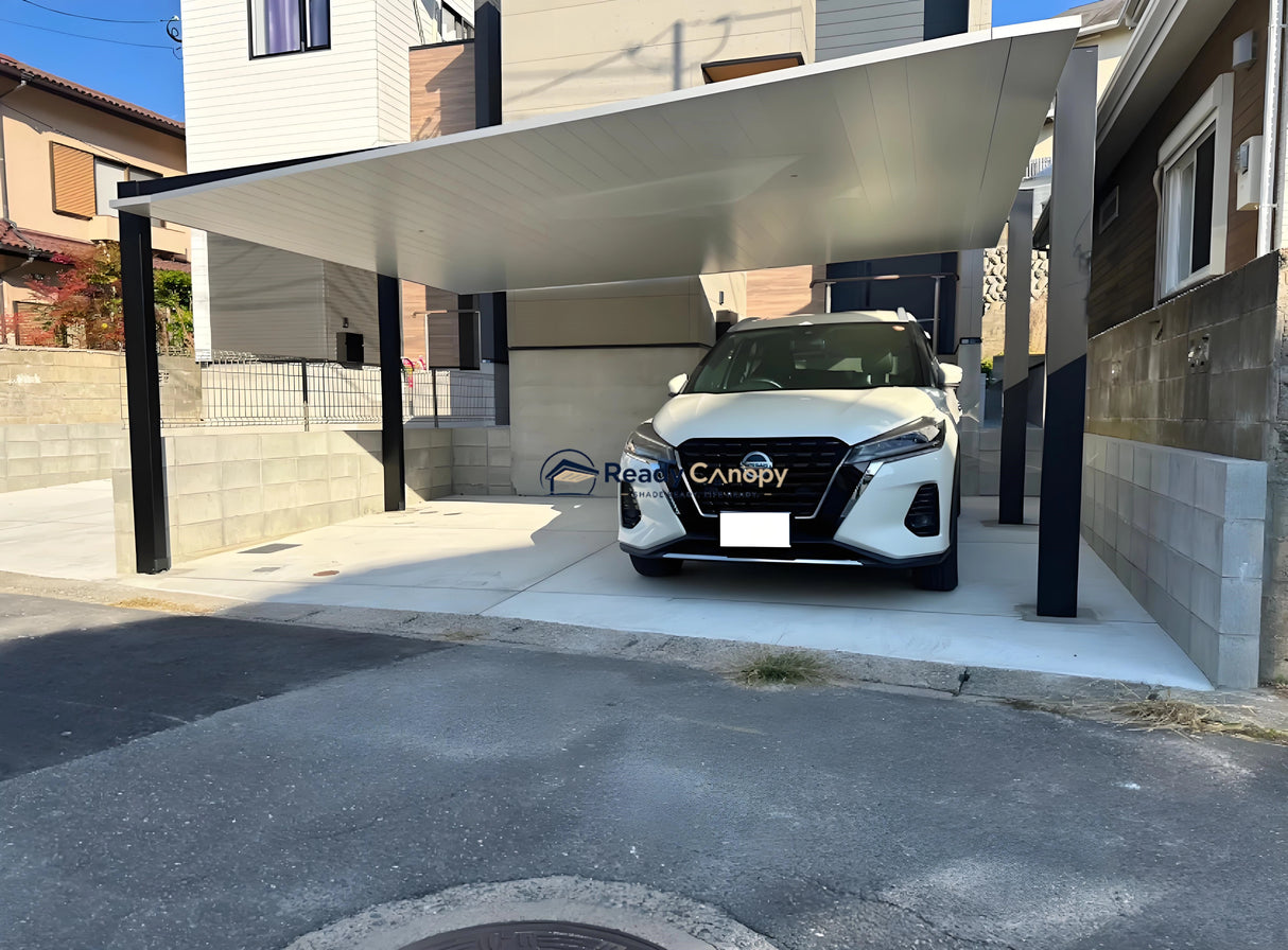 Minimalist Full-Aluminum Double Carport