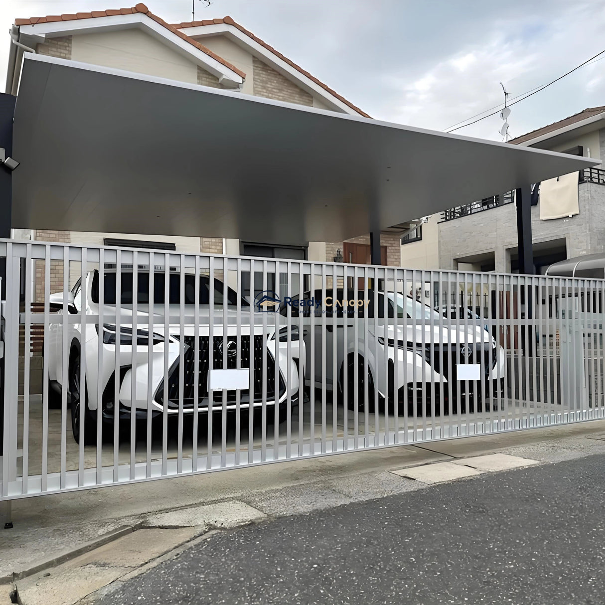 Minimalist Full-Aluminum Double Carport