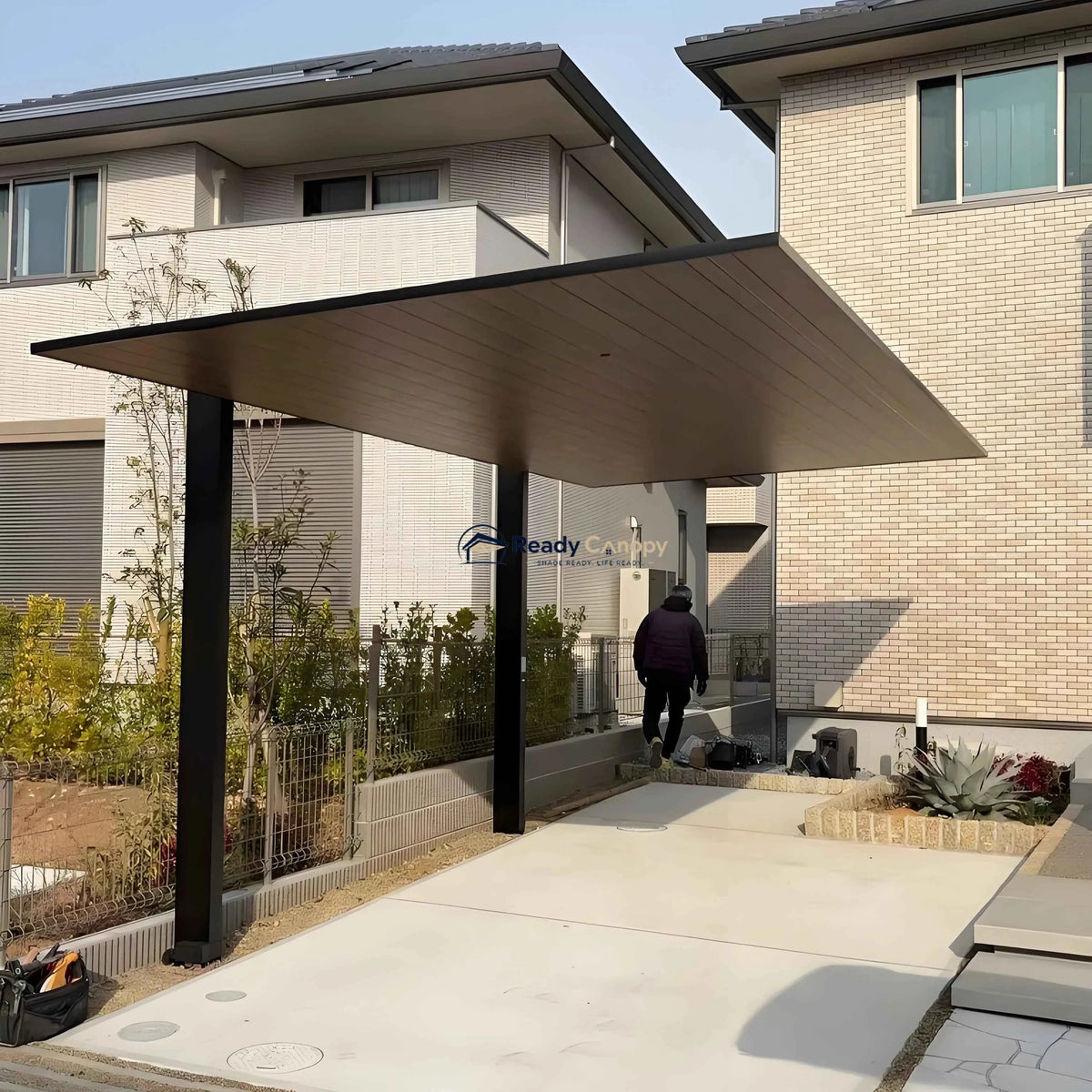 Minimalist Full-Aluminum Single Carport