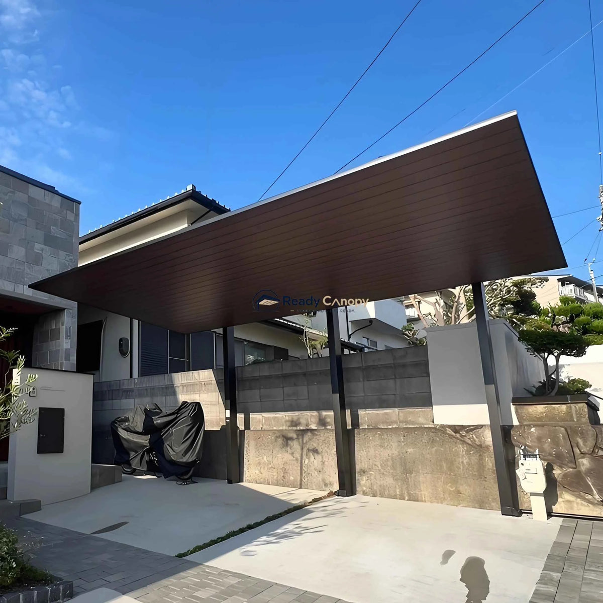 Minimalist Full-Aluminum Single Carport