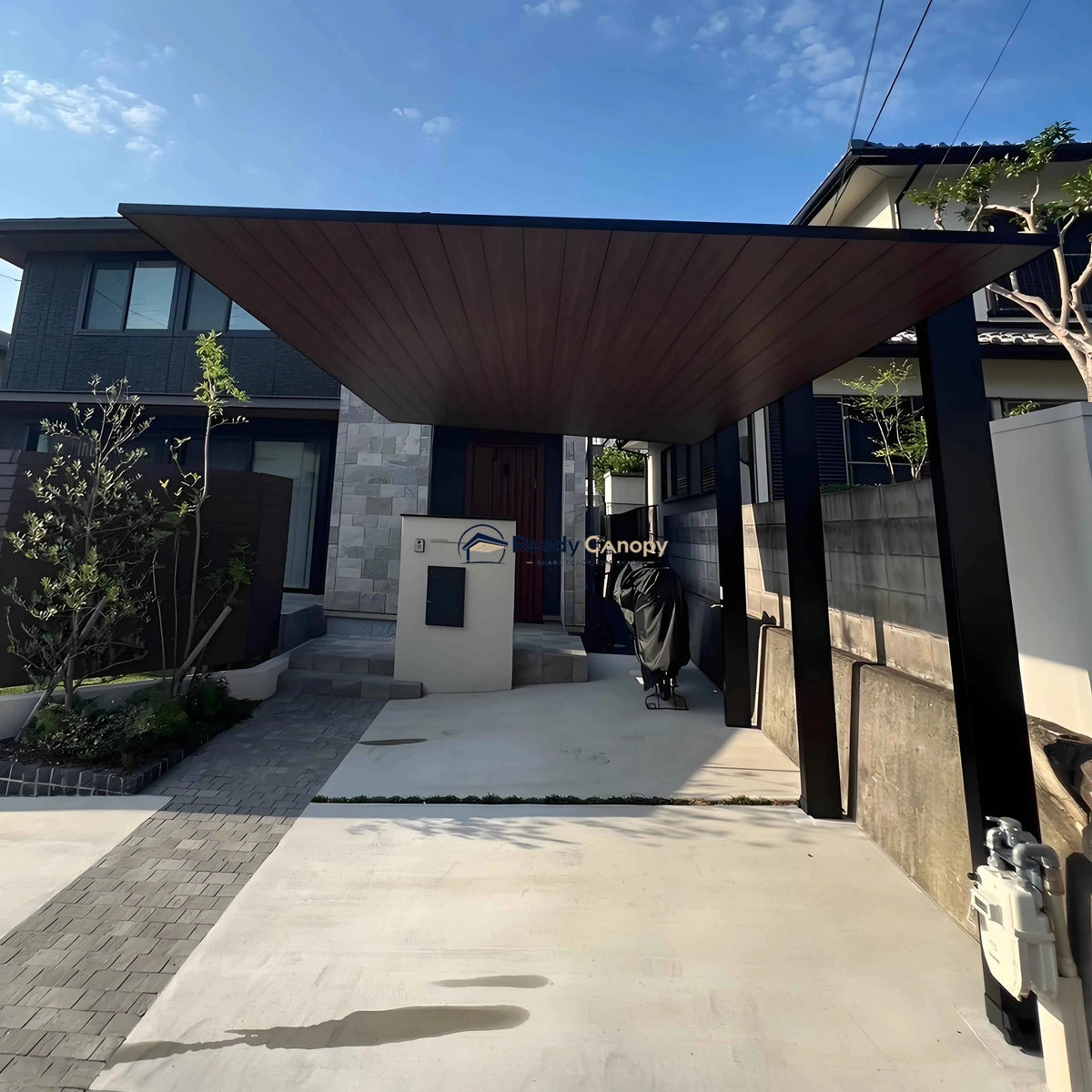 Minimalist Full-Aluminum Single Carport