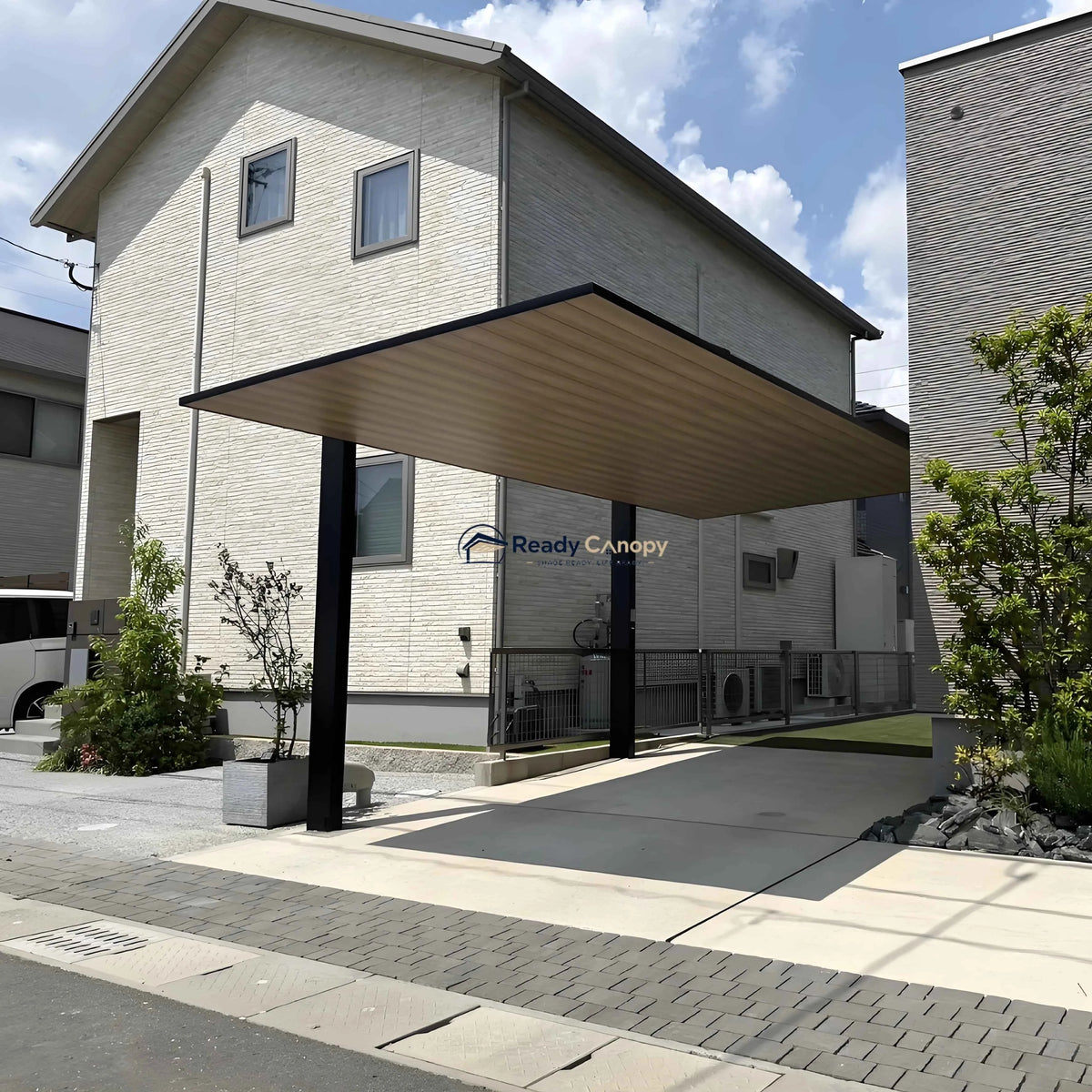 Minimalist Full-Aluminum Single Carport