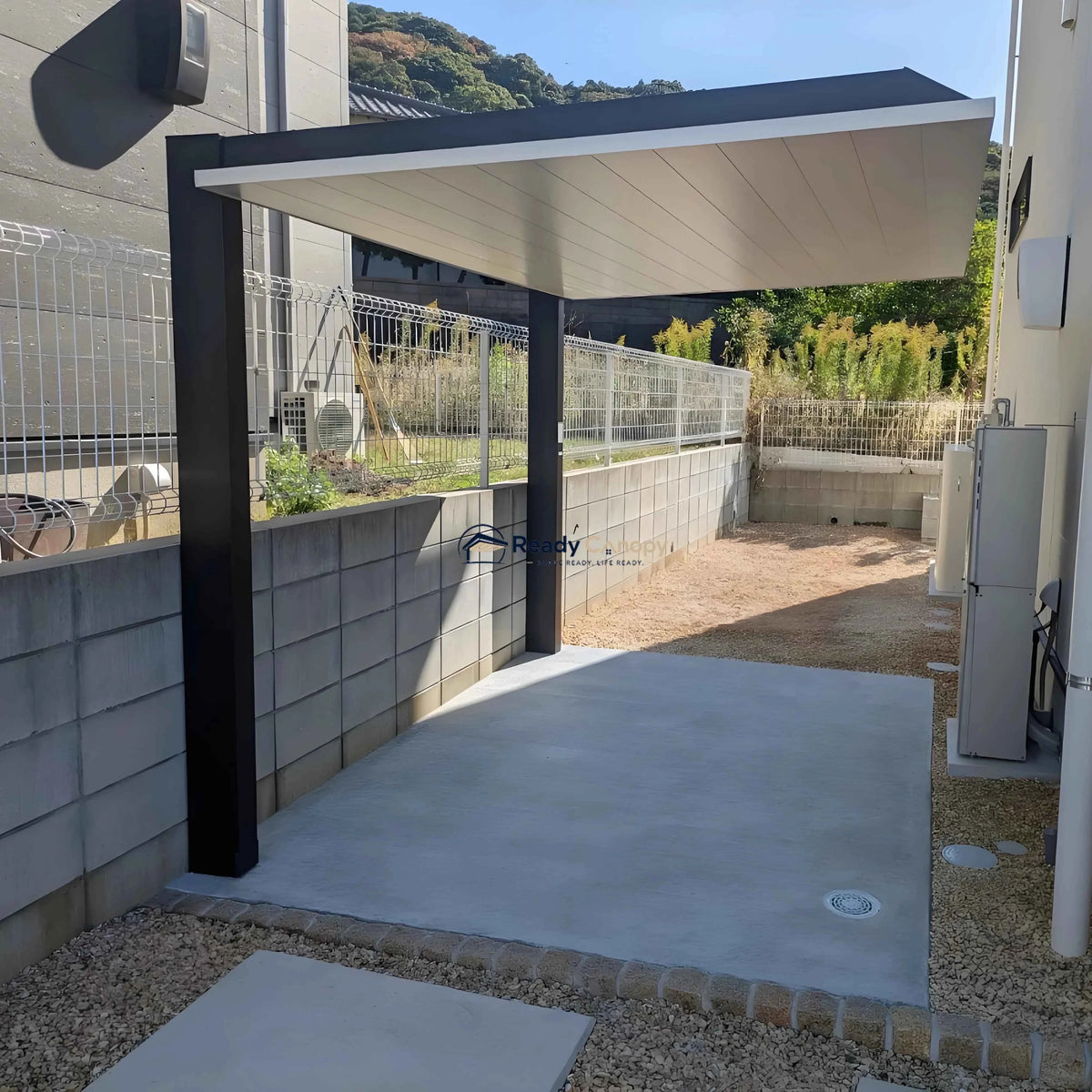 Minimalist Full-Aluminum Single Carport