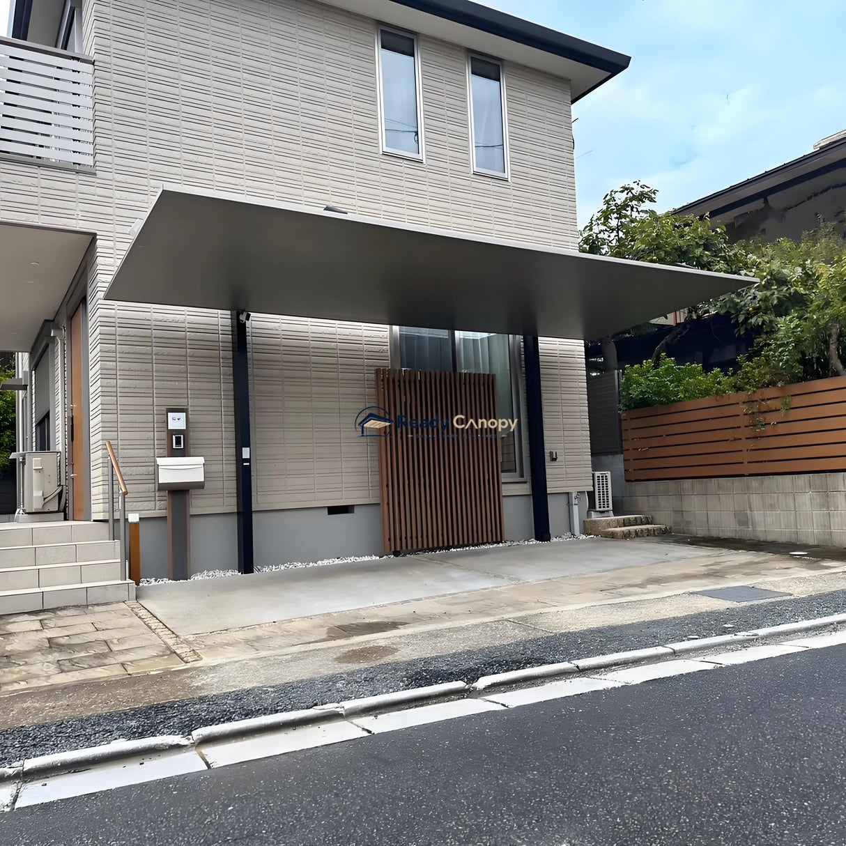 Minimalist Full-Aluminum Single Carport