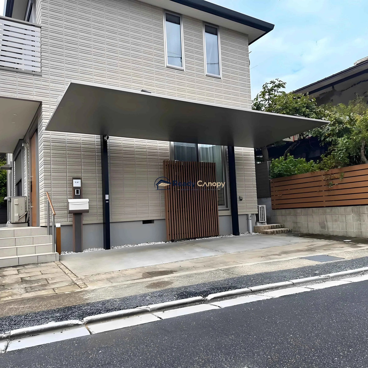 Minimalist Full-Aluminum Single Carport