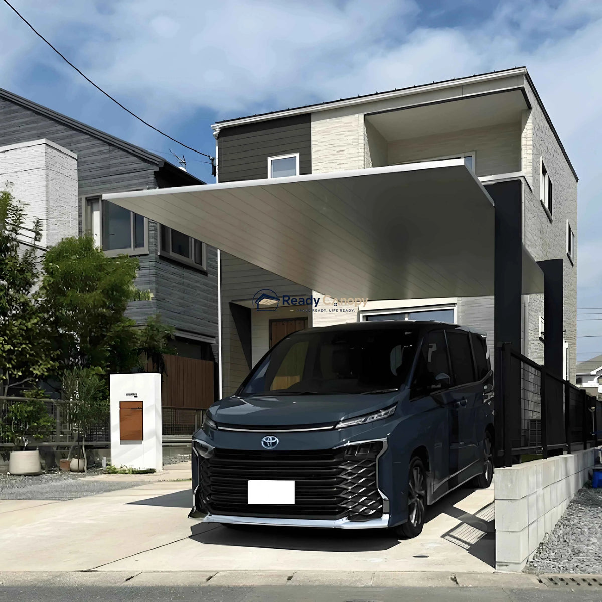 Minimalist Full-Aluminum Single Carport