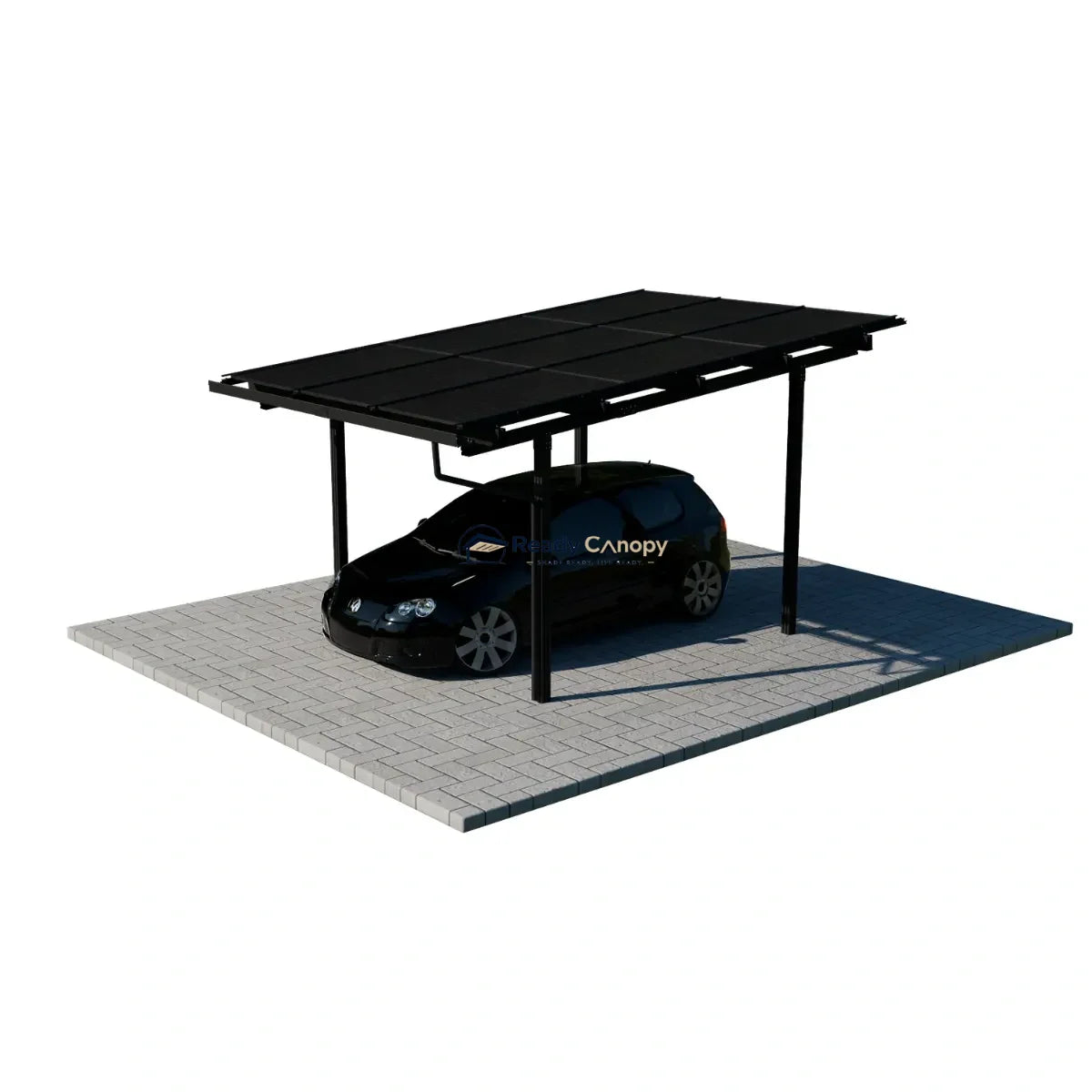 Single Solar Carport Kit Black(Includes Solar Modules)