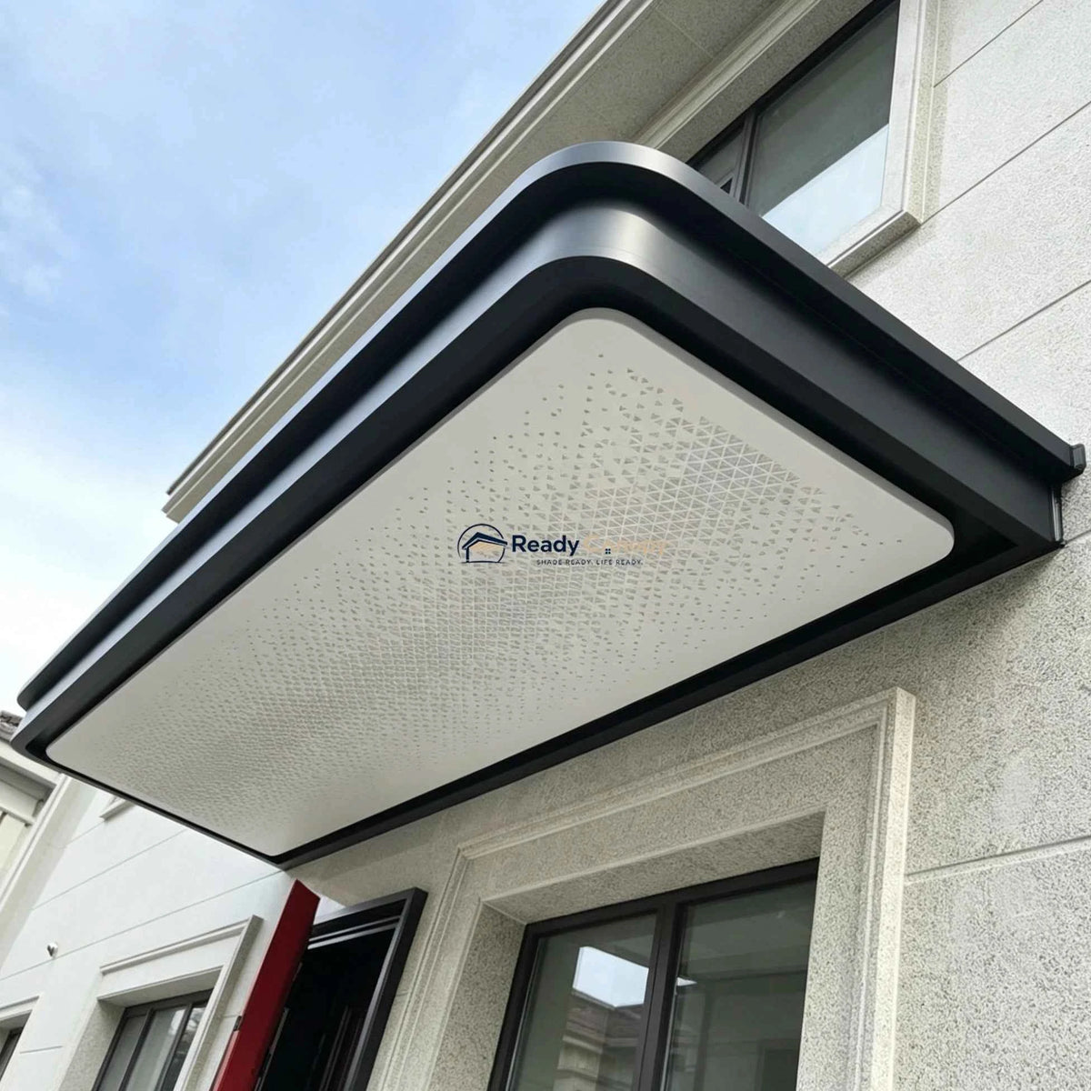 Custom Aluminum Solid Panel Awning with Fiber Optic Starry Sky - Ready Canopy