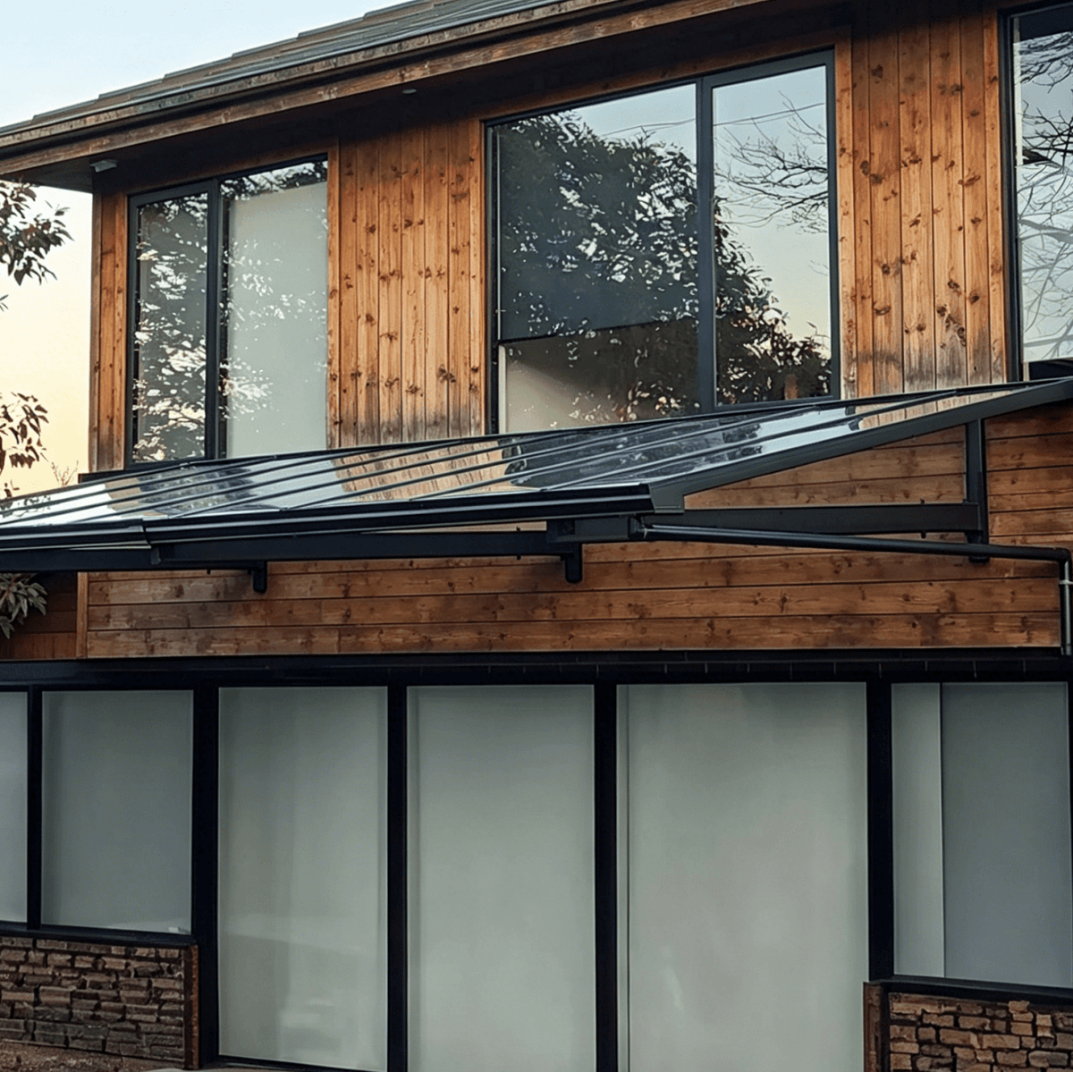 L Shape Awning Grey - Ready Canopy