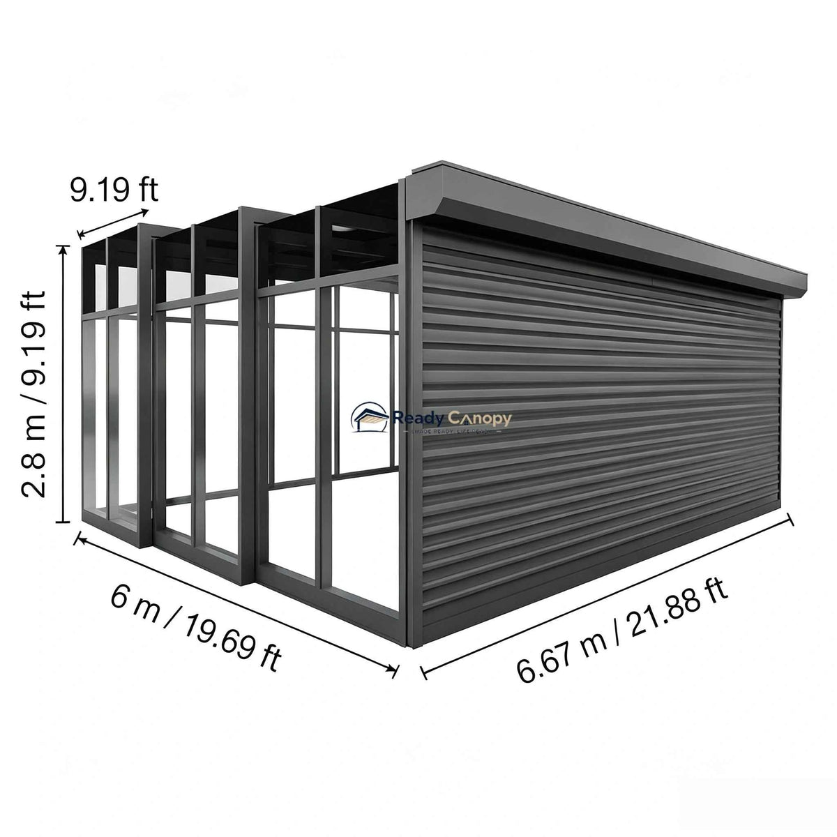 Retractable Double Carport & Garage Kits - Ready Canopy