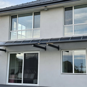 Aluminium Frame Awning - Grey — close-up of finish