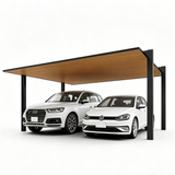 Minimalist Full-Aluminum Double Carport