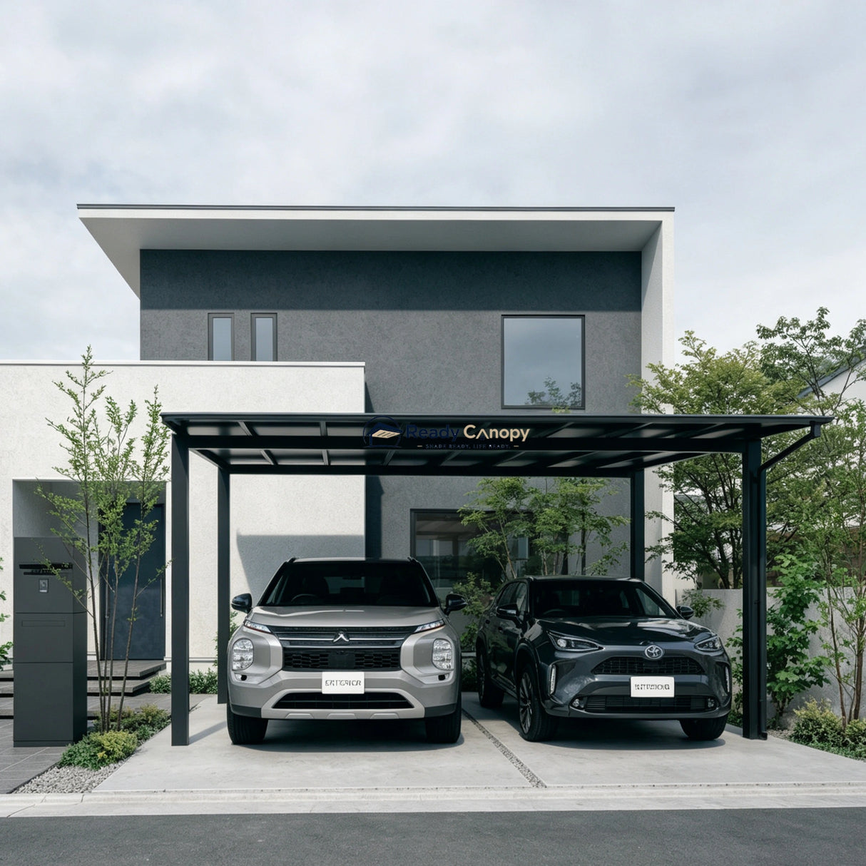 Insulated Double Carports Kit - Grey