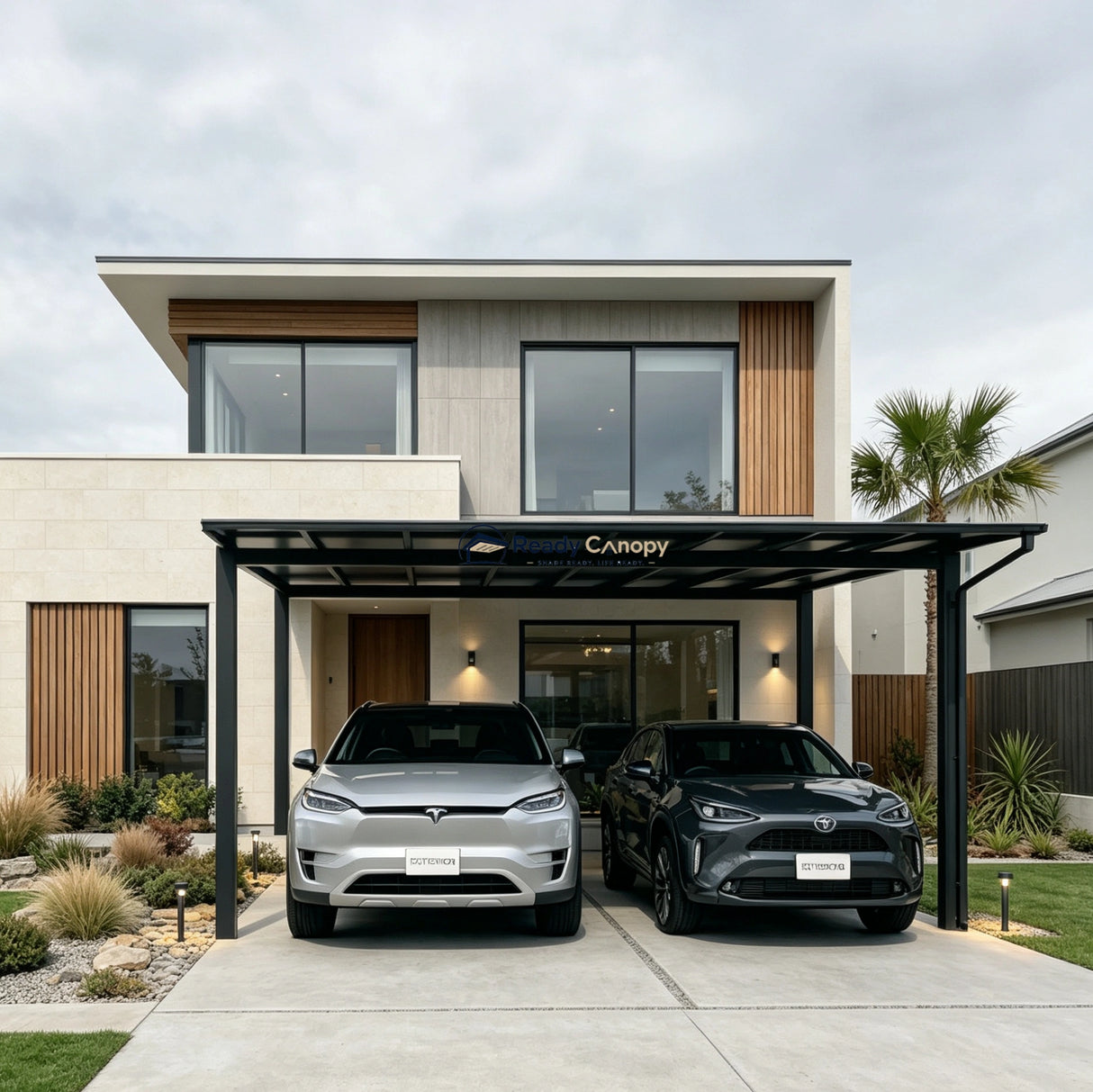 Insulated Double Carports Kit - Grey