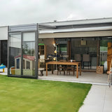 Wall-Mounted Retractable Sunroom
