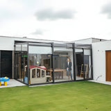 Wall-Mounted Retractable Sunroom