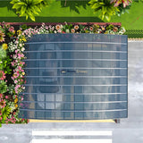 M-Shape Double Carport - Grey
