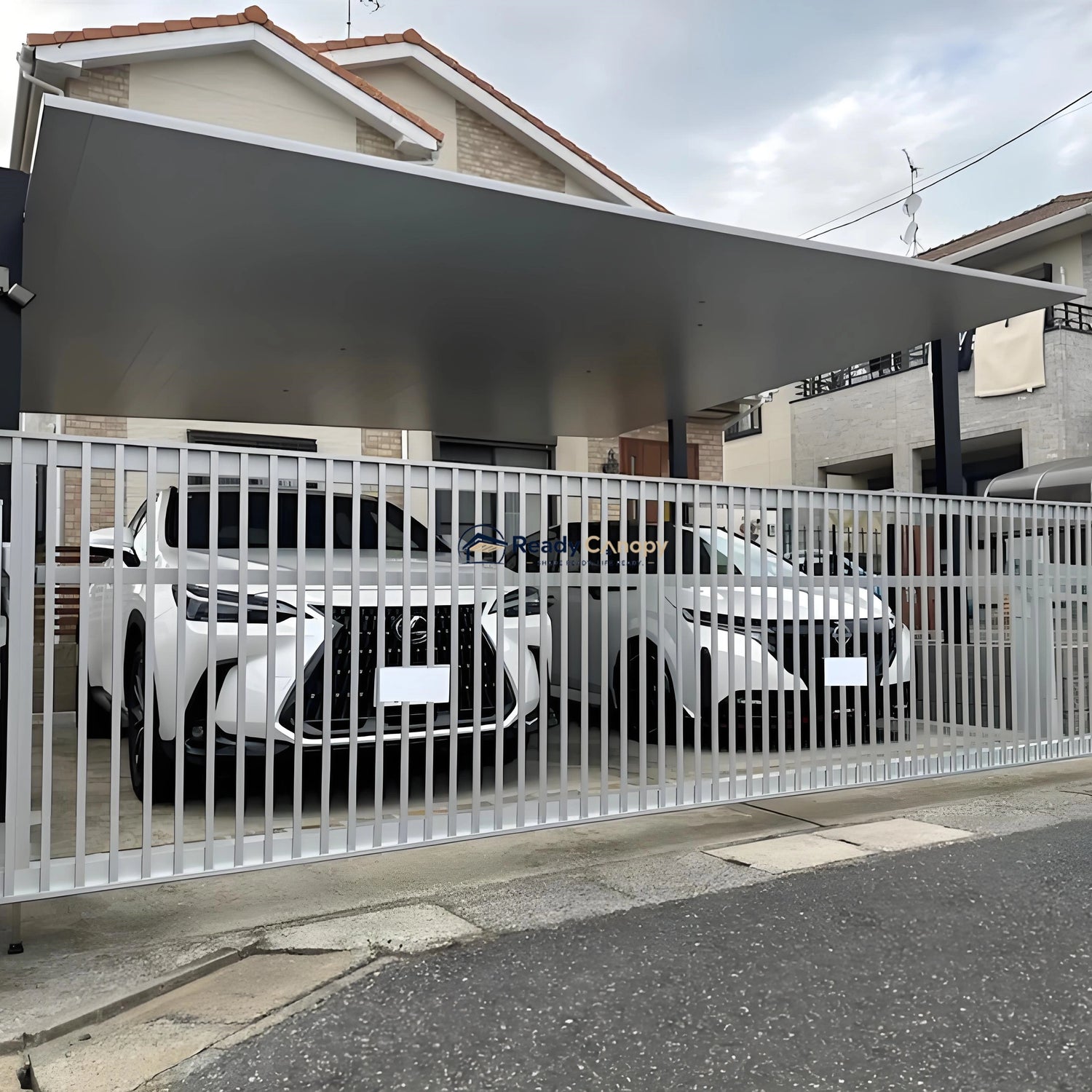Minimalist Full-Aluminum Double Carport