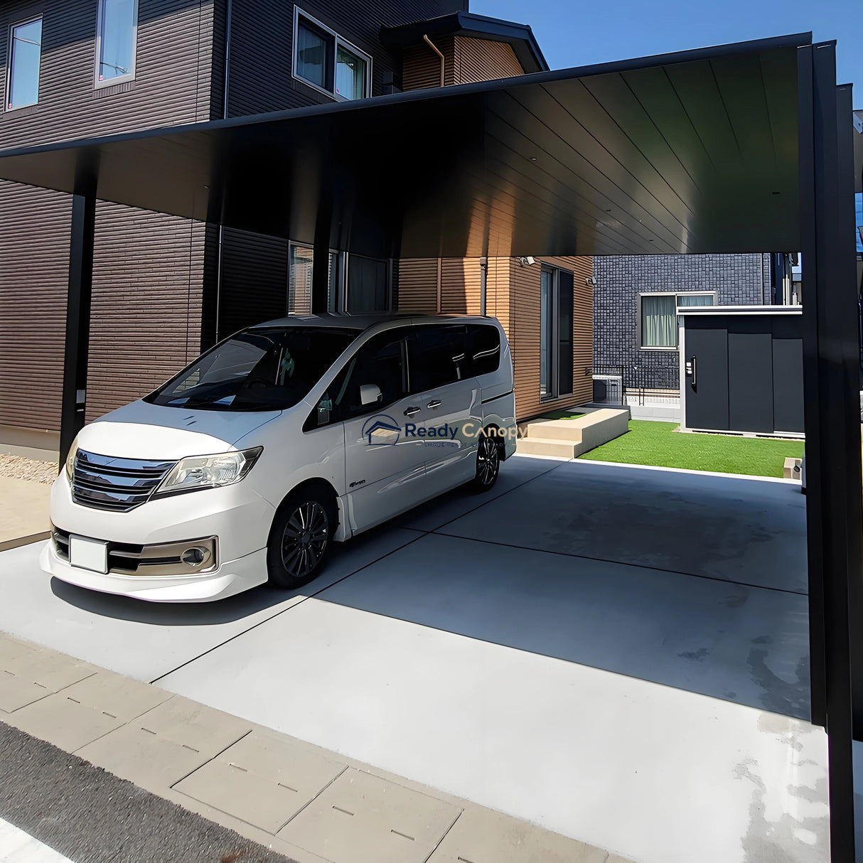 Minimalist Full-Aluminum Double Carport