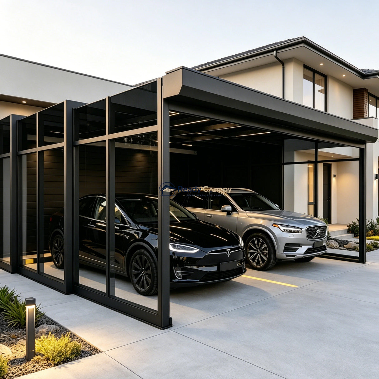 Retractable Double Carport & Garage Kits