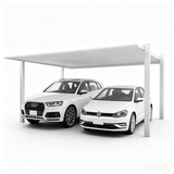 Minimalist Full-Aluminum Double Carport