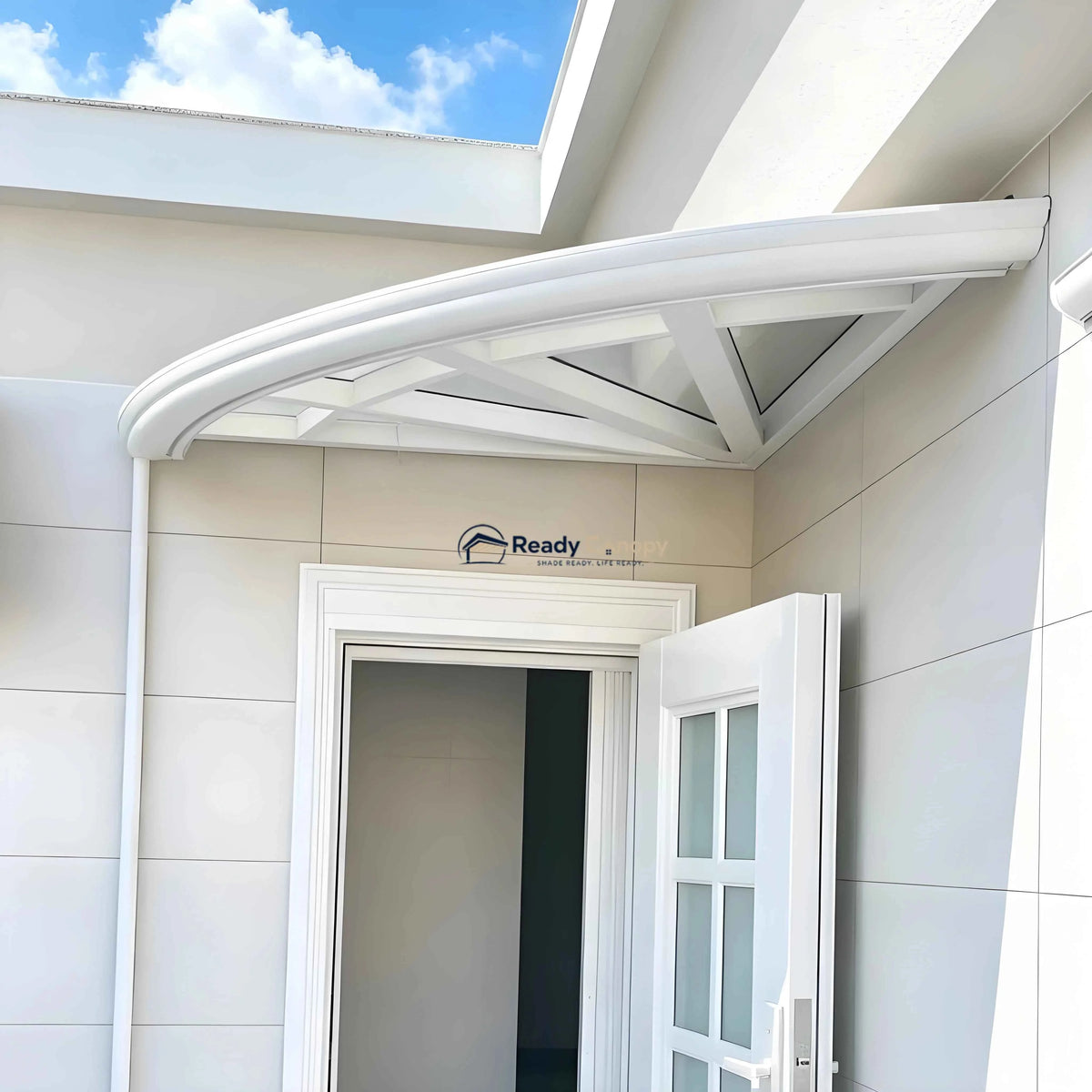 Aluminium Frame Awning - White - Ready Canopy