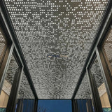 Custom Commercial Aluminum Solid Panel Canopy with Fiber Optic Starry Sky Effect - Ready Canopy