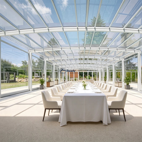 Custom Freestanding Retractable Sunroom Kits - Ready Canopy