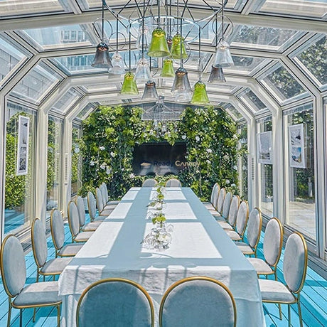 Custom Freestanding Retractable Sunroom Kits - Ready Canopy