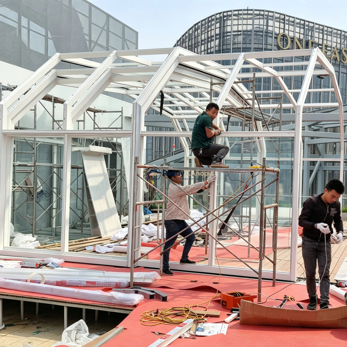 Custom Freestanding Retractable Sunroom Kits - Ready Canopy