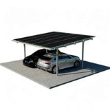 Double Solar Carport Kit Silver - Ready Canopy