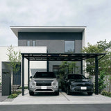 Insulated Double Carports Kit - Grey - Ready Canopy