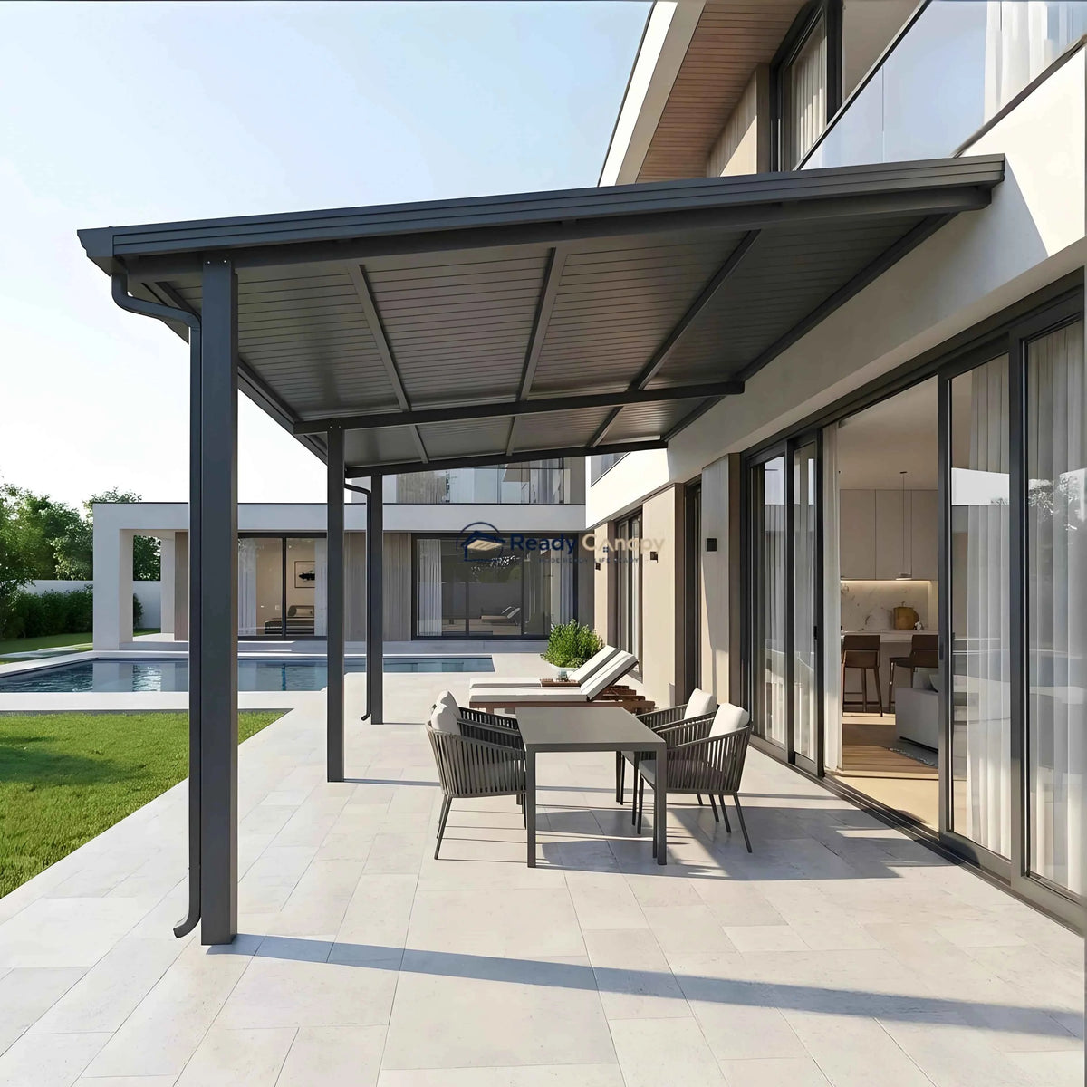 Insulated Patio Covers & Pergolas Kit - Grey - Ready Canopy