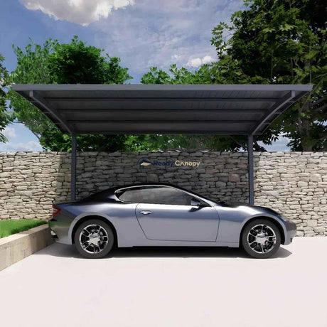 Insulated Single Carports Kit - Grey - Ready Canopy
