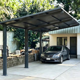 Insulated Single Carports Kit - Grey - Ready Canopy