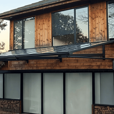 L Shape Awning Grey - Ready Canopy