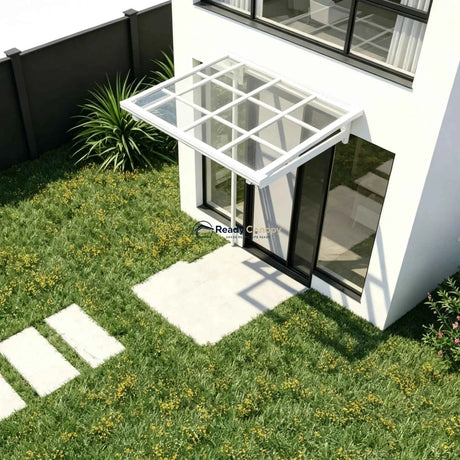 L Shape Awning White - Ready Canopy