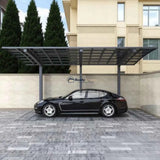 L Shape Cantilever Single Carport - Grey - Ready Canopy