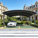 M-Shape Double Carport - Grey - Ready Canopy