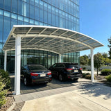M-Shape Double Carport - White - Ready Canopy