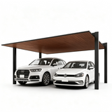 Minimalist Full-Aluminum Double Carport - Ready Canopy