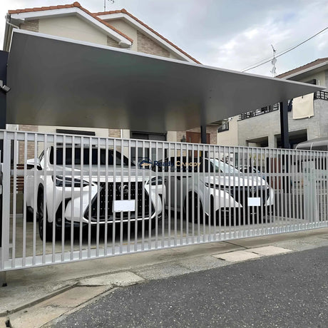 Minimalist Full-Aluminum Double Carport - Ready Canopy