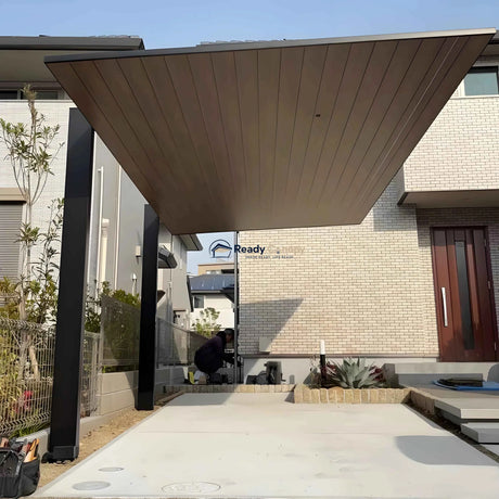 Minimalist Full-Aluminum Single Carport - Ready Canopy