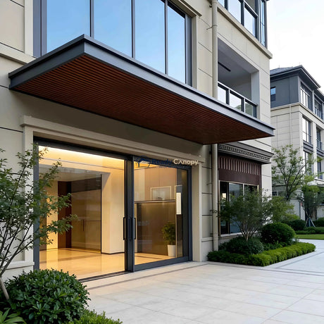 Modern Minimalist Aluminum Front Door Canopy Awning - Ready Canopy