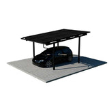 Single Solar Carport Kit Black - Ready Canopy