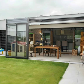 Wall-Mounted Retractable Sunroom Kits - Ready Canopy