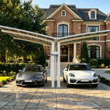 Y Shape Double Carport Kit - White - Ready Canopy